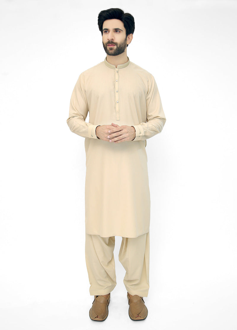 Light Fawn Men's Shalwar Kameez