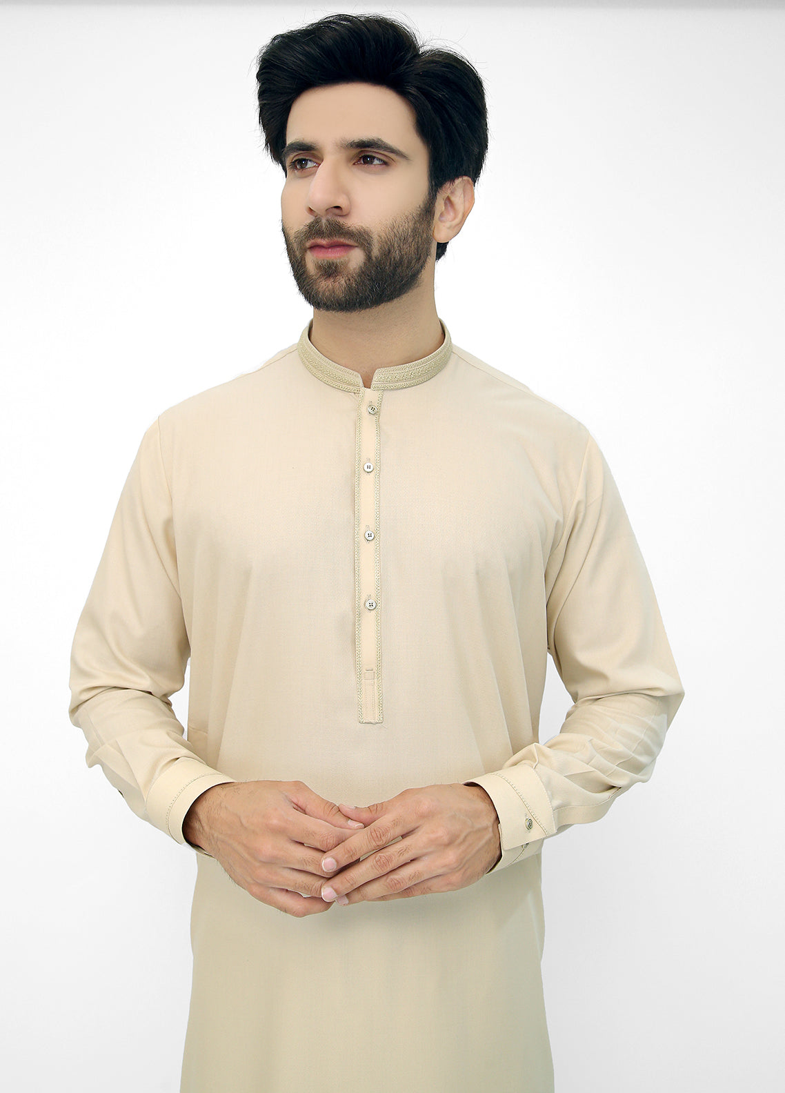 Fawn Kameez Shalwar I Eid Collection 2025 I Stylish Kameez Shalwar