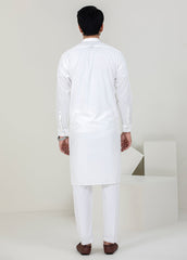 Men's White Kameez Trouser