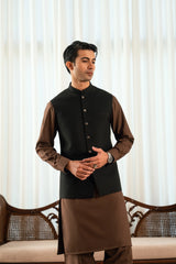 Black Suiting Waistcoat WS-20010