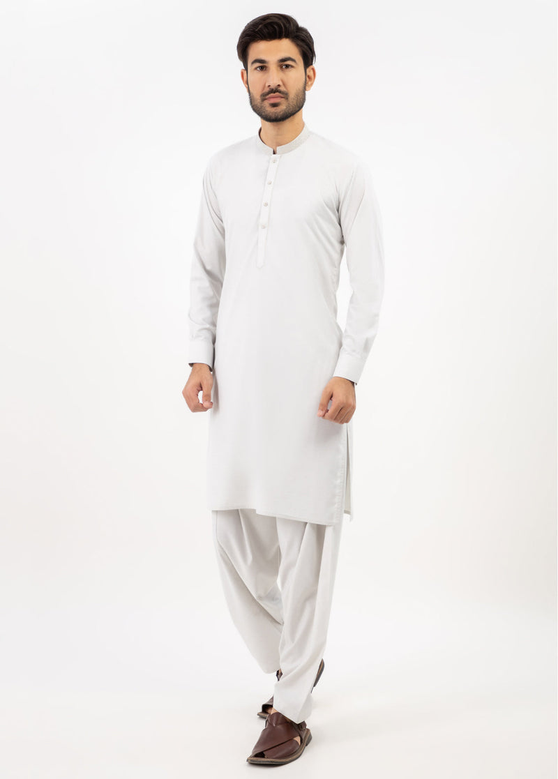 Men's Kameez Shalwar Light Grey